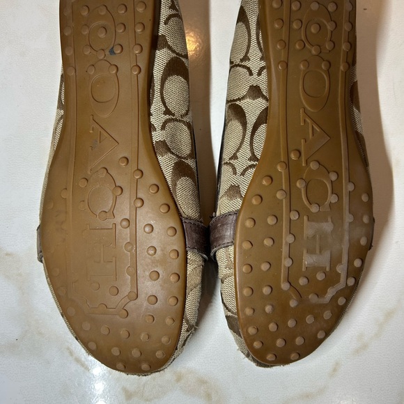 Coach Brown and Tan Women's Loafers - Picture 4 of 6